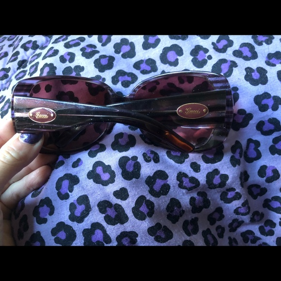 Vintage Gucci purple glitter sunglasses - Picture 4 of 7